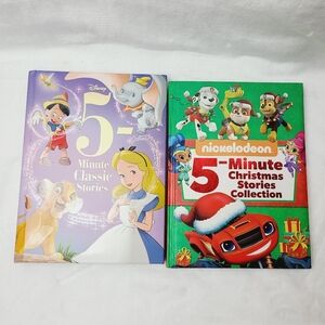 2 books 5 minute stories:classic stories Disney +Christmas stories nicke…